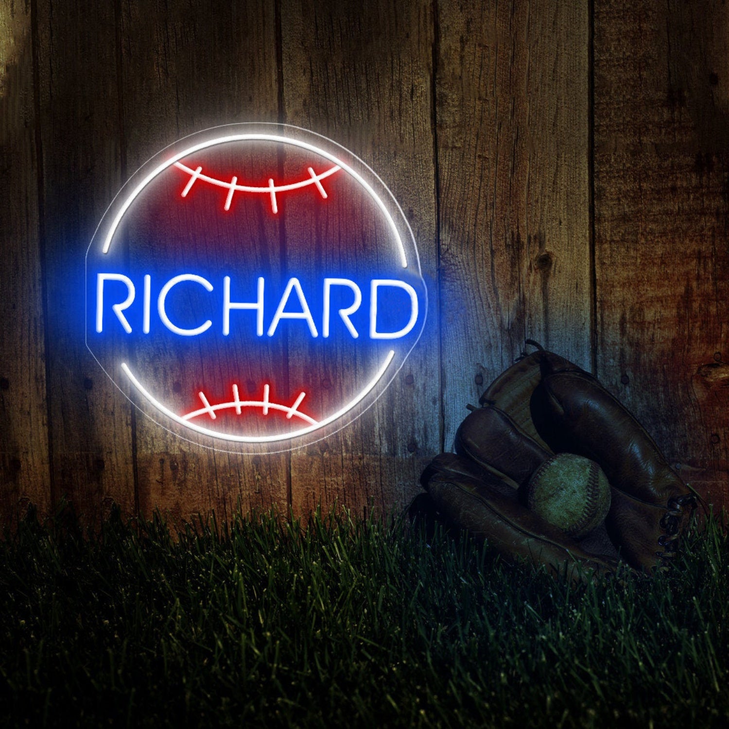 Baseball Led Neon Sign With Your Adorable Kids Name | Shineneon