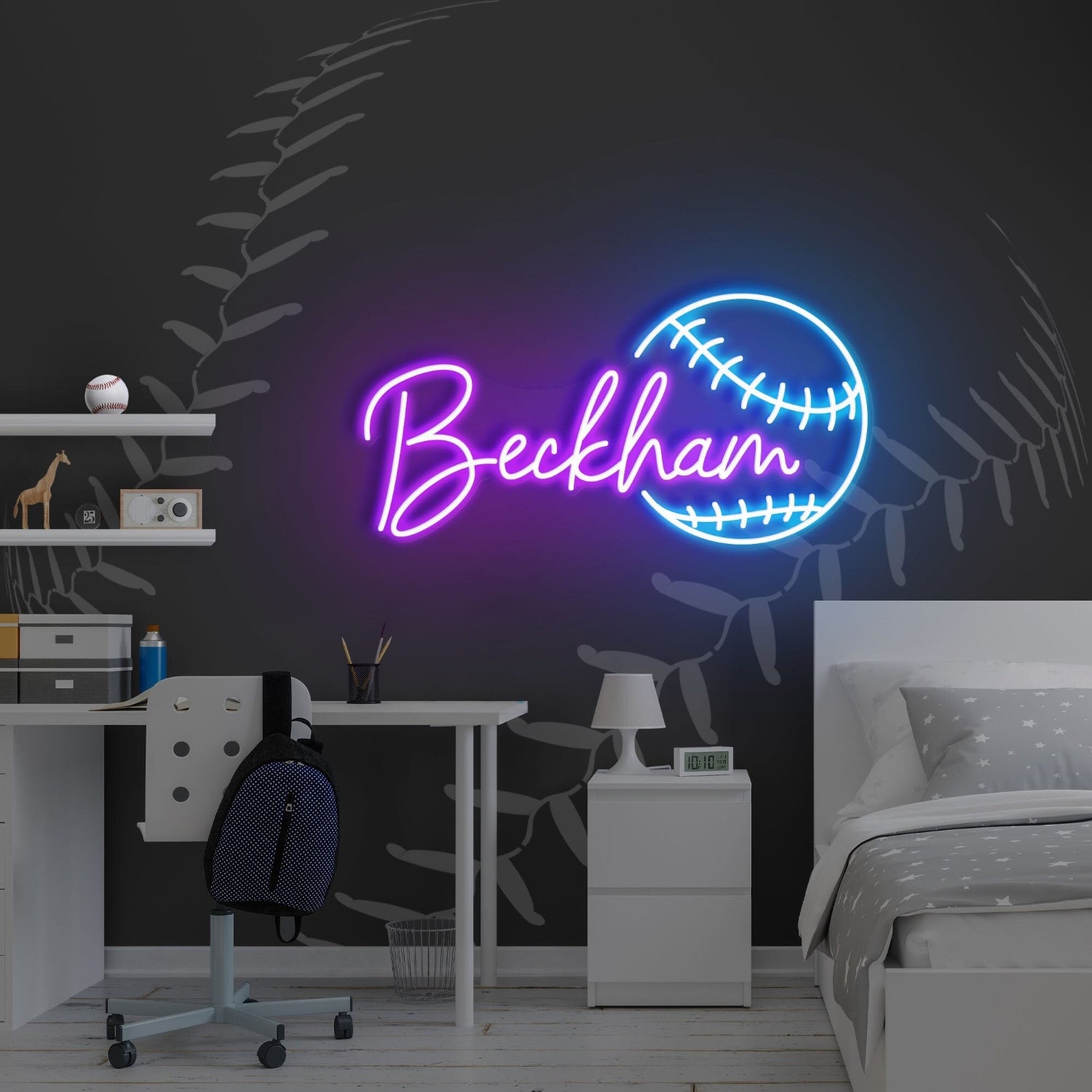 Baseball Led Neon Sign With Your Kids Name | Shineneon