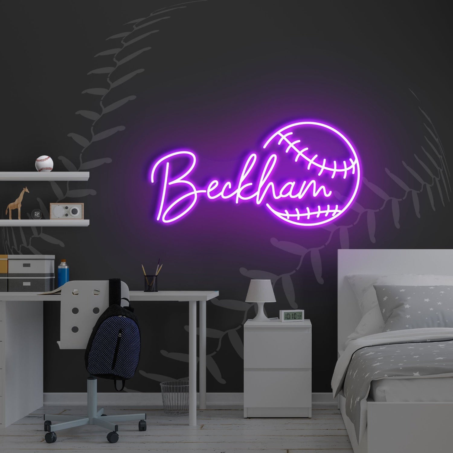 Baseball Led Neon Sign With Your Kids Name | Shineneon