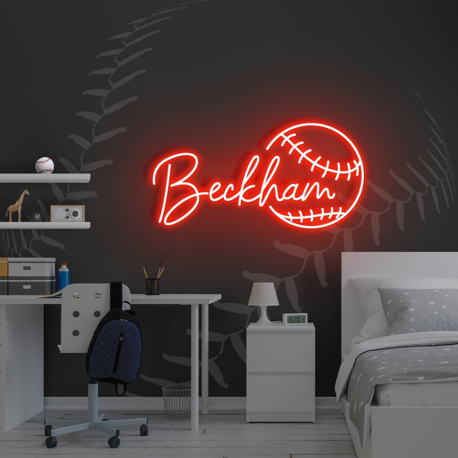 Baseball Led Neon Sign With Your Kids Name | Shineneon