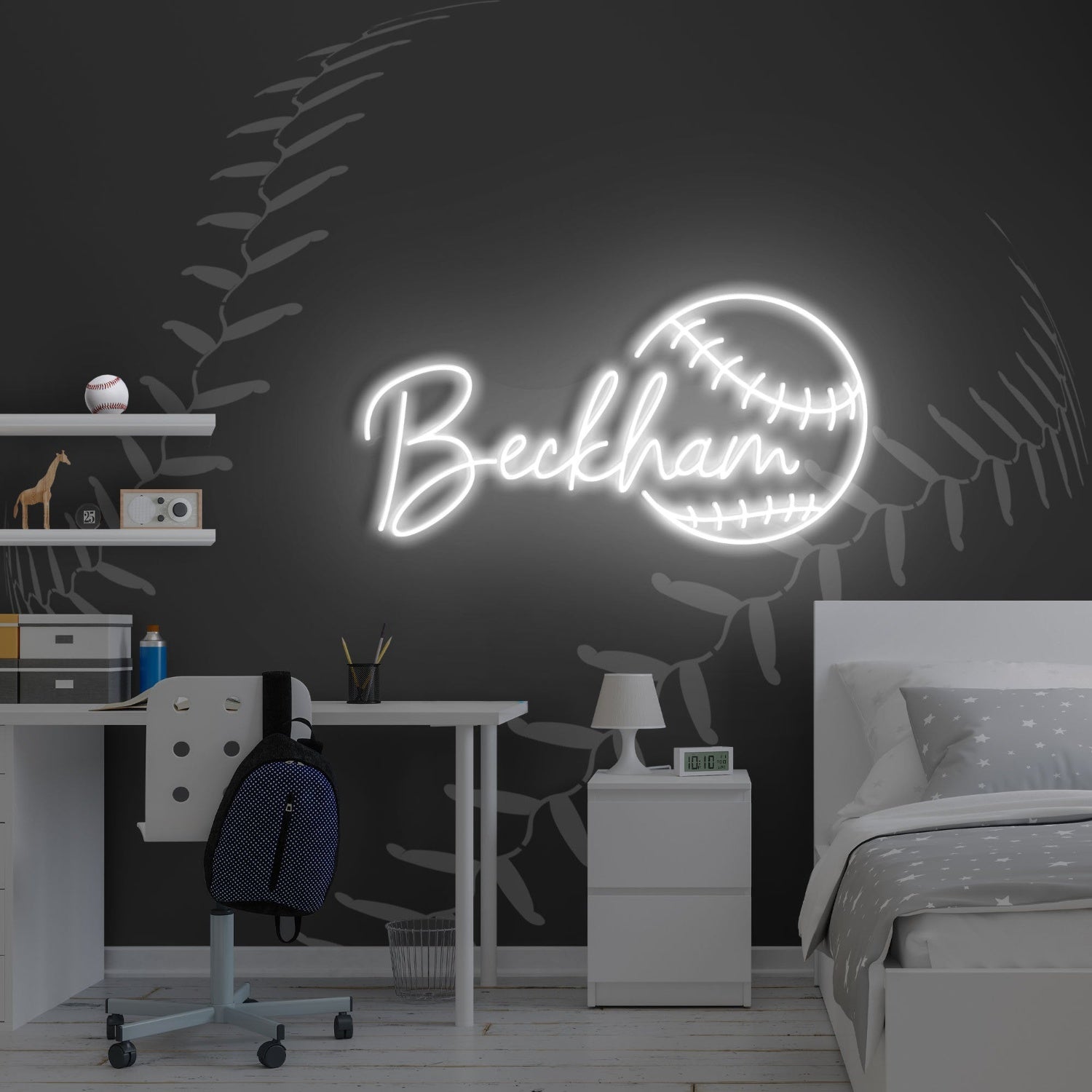 Baseball Led Neon Sign With Your Kids Name | Shineneon