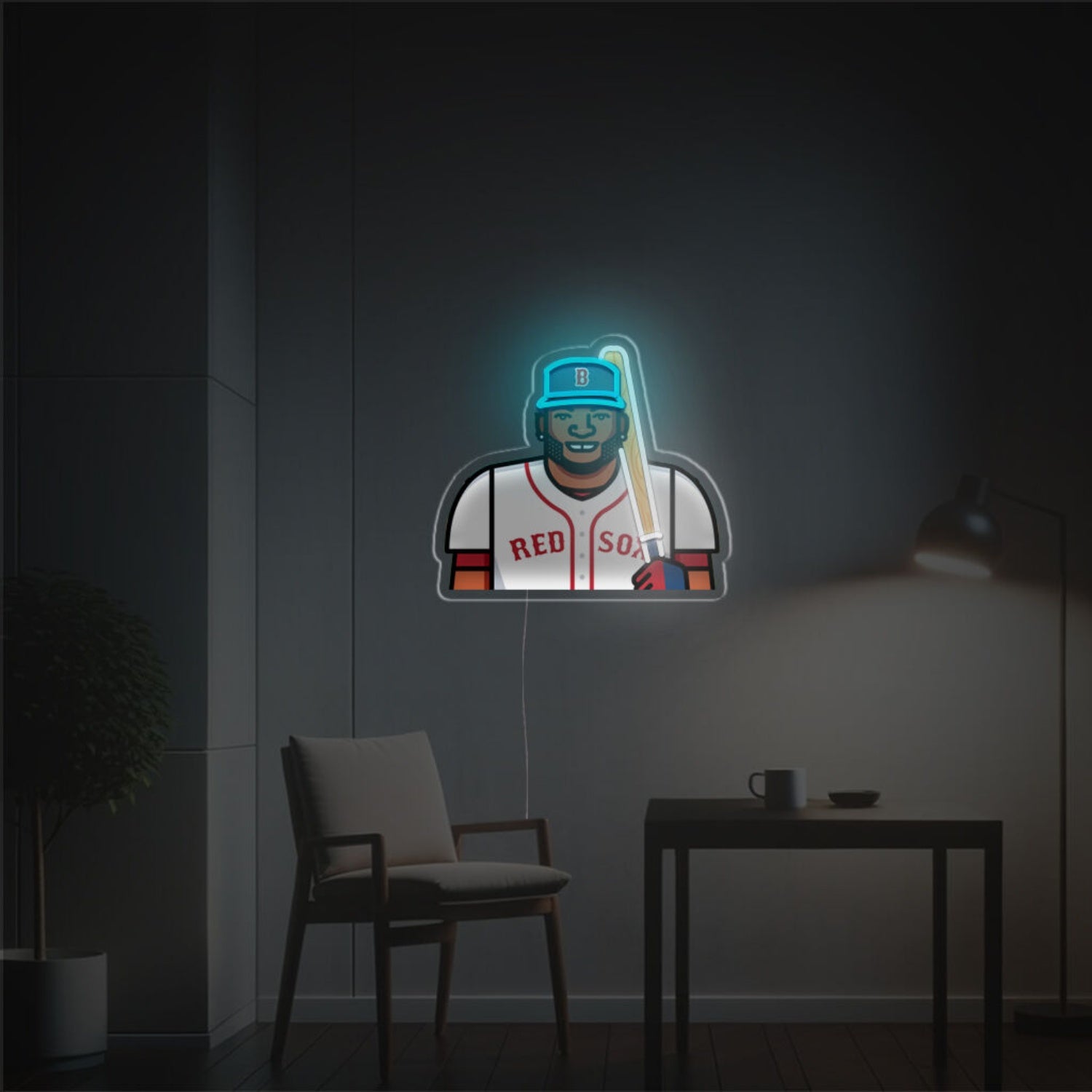Baseball Player Led Neon Acrylic Artwork | Shineneon
