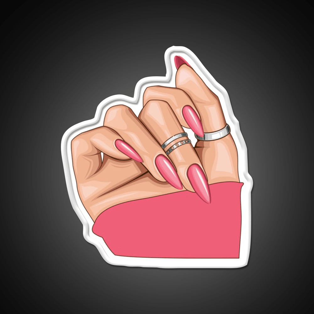 Basic Baddie Nail Salon Led Neon Sign Rgb Color - Shineneon