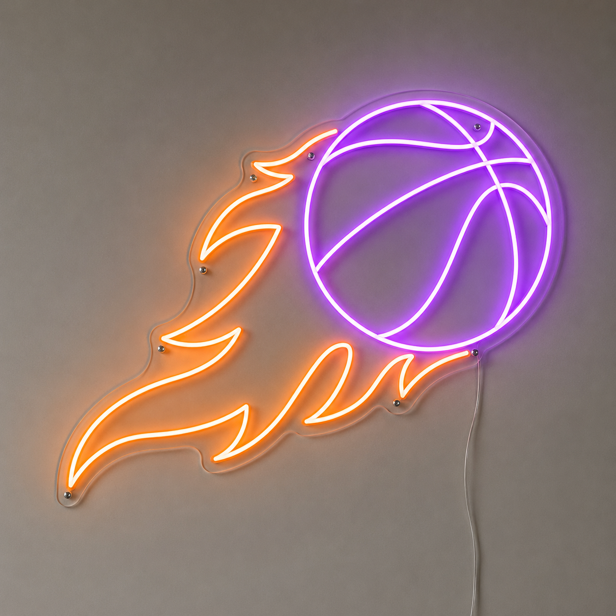 Basketball Bedroom Decor LED Neon Sign main product image