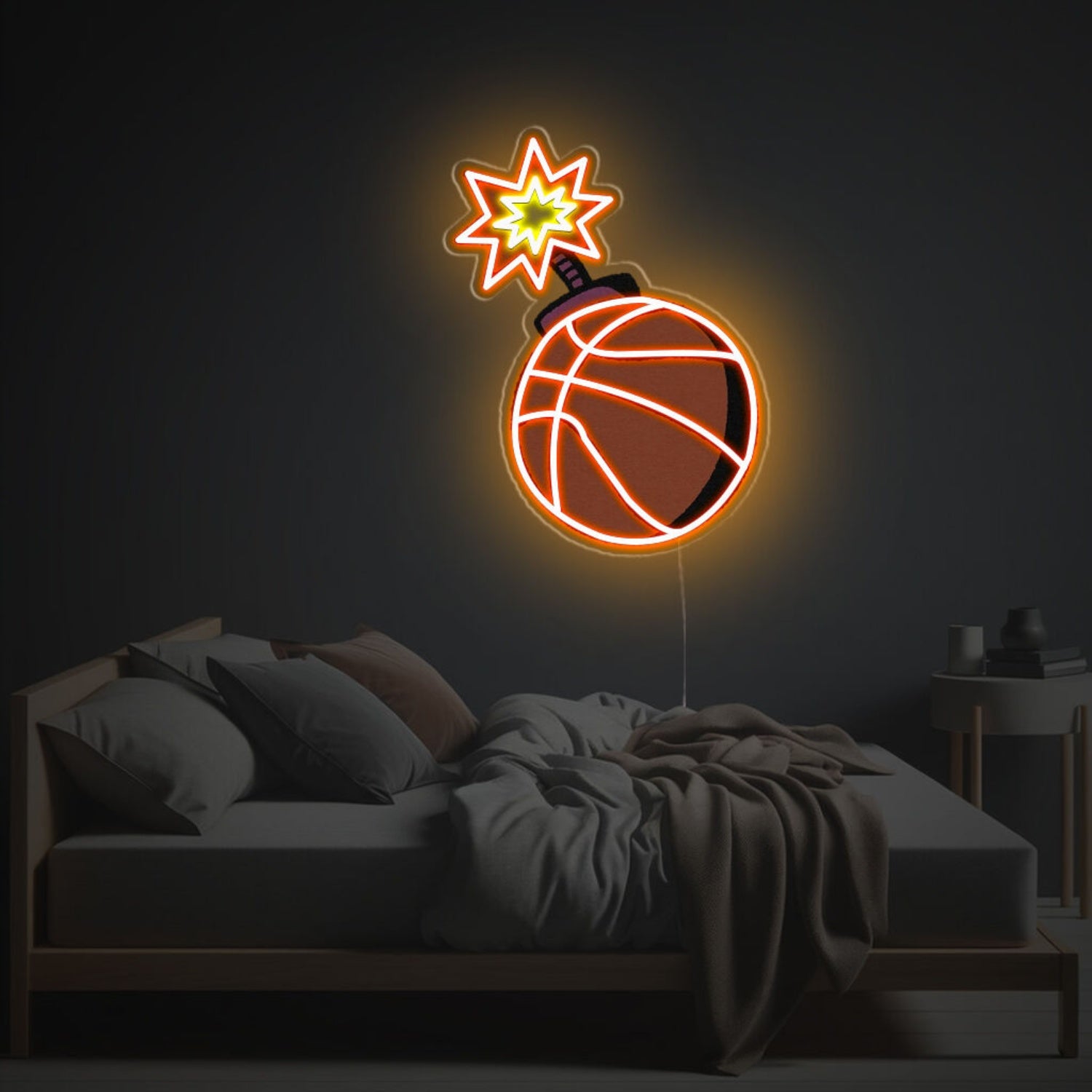 Basketball Bomb Led Neon Acrylic Artwork | Shineneon