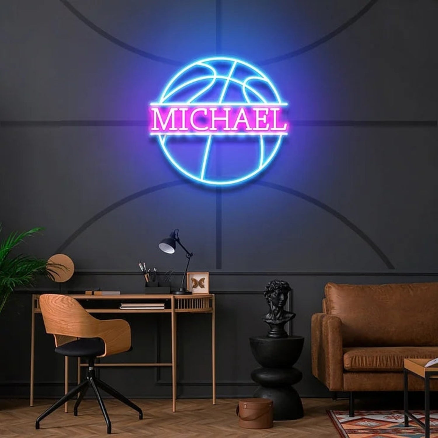 Basketball Led Neon Sign With Your Adorable Kids Name | Shineneon