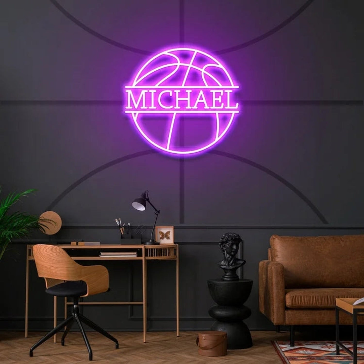 Basketball Led Neon Sign With Your Adorable Kids Name | Shineneon