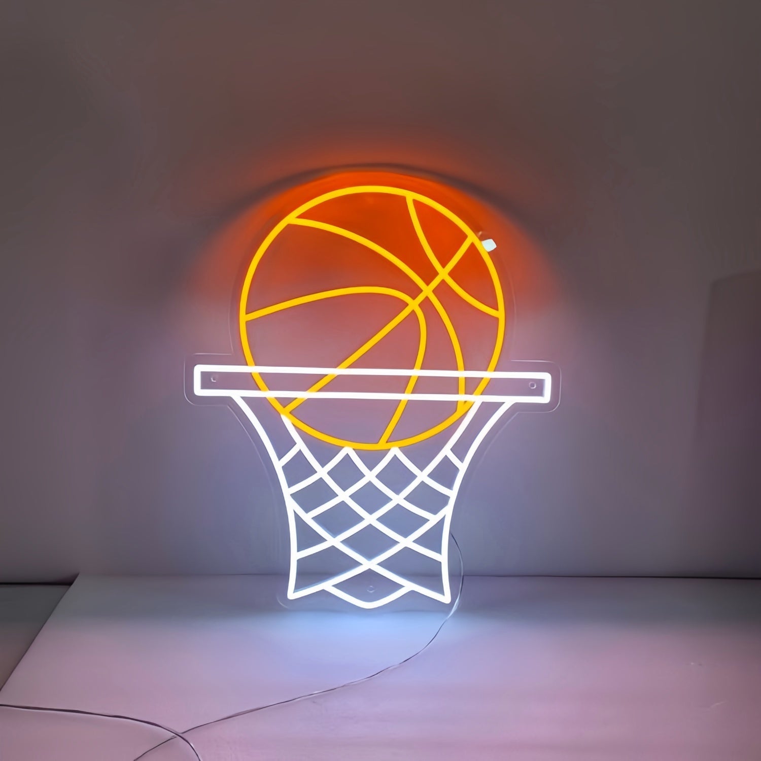 Basketball On Hoop Led Neon Sign - Shineneon
