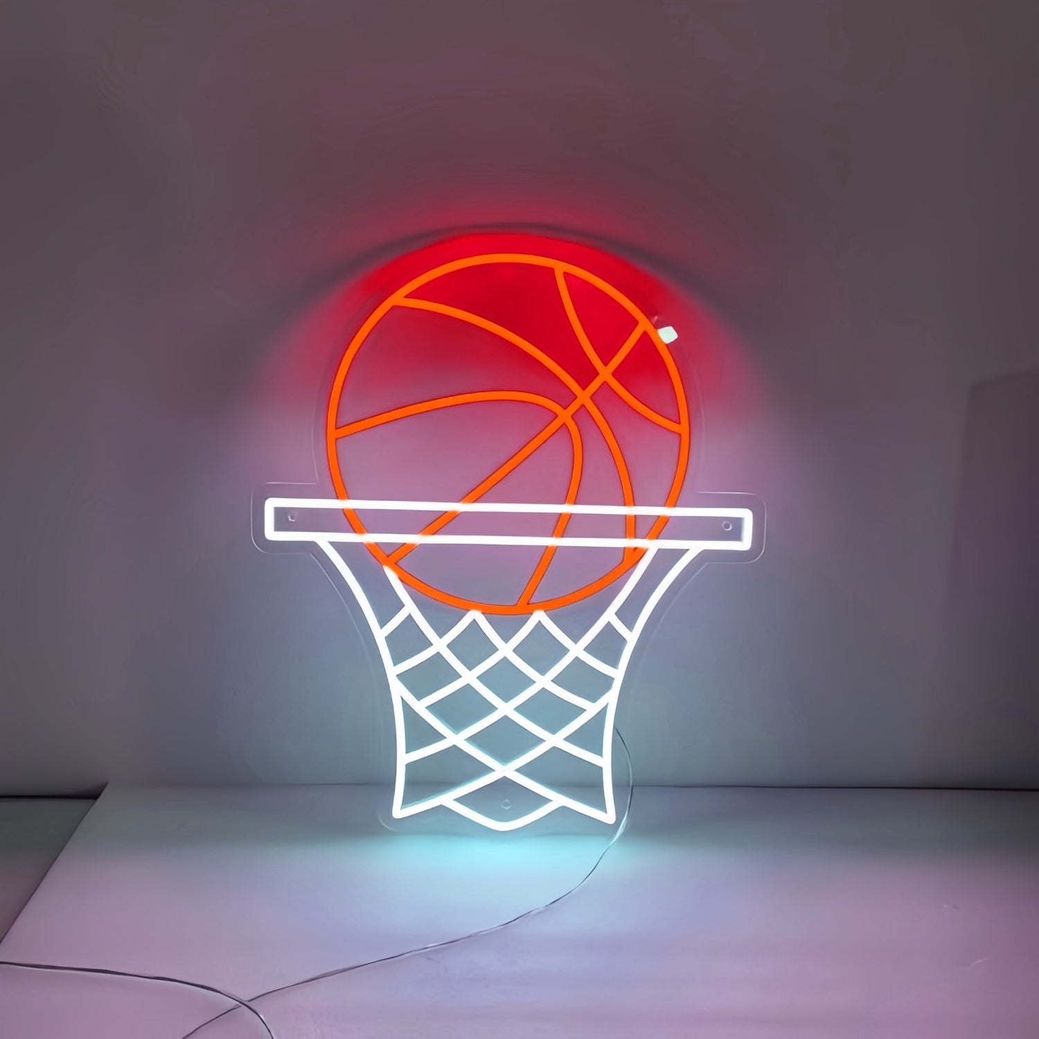 Basketball On Hoop Led Neon Sign - Shineneon