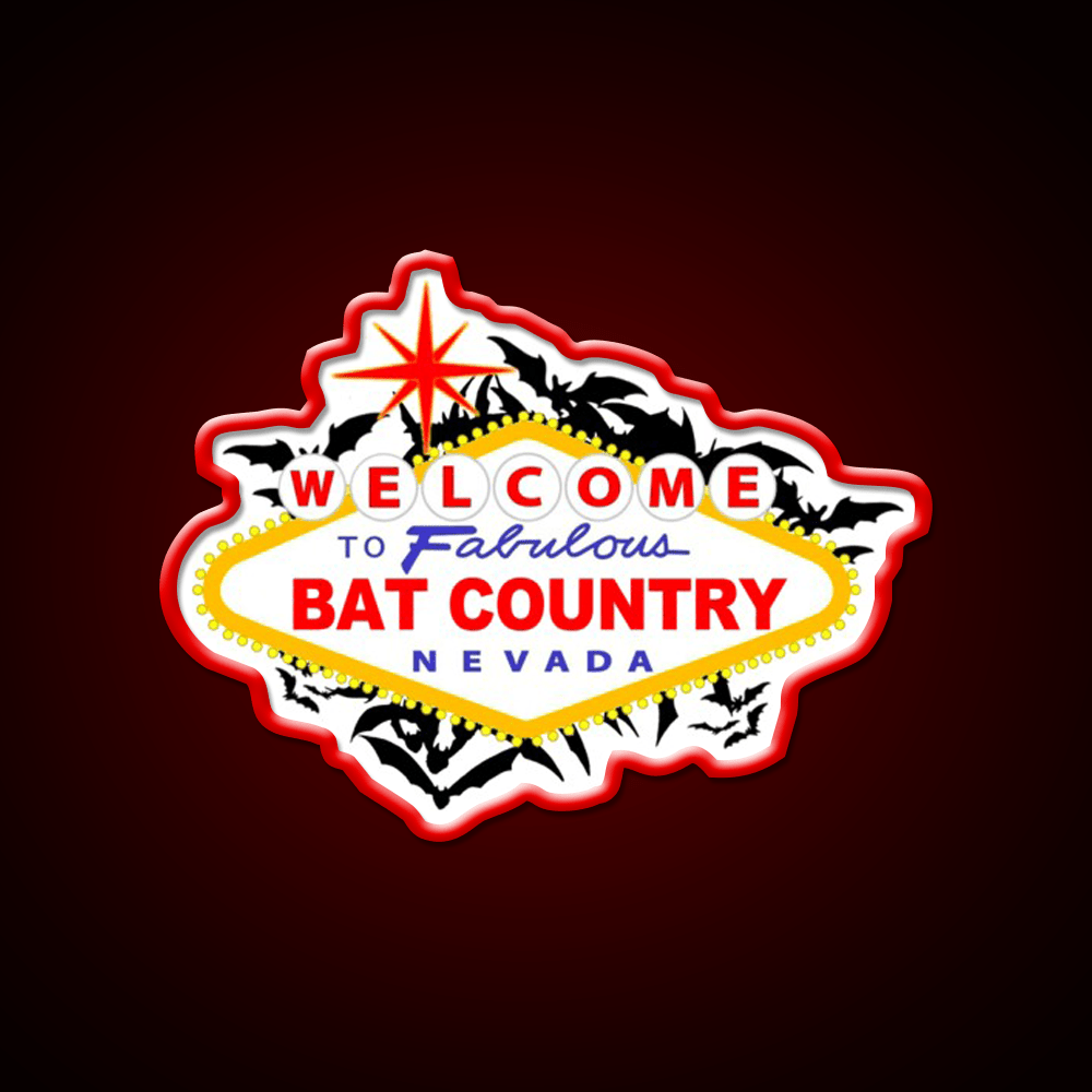 Bat Country Welcome Led Neon Sign Open Sign Rgb Color - Shineneon