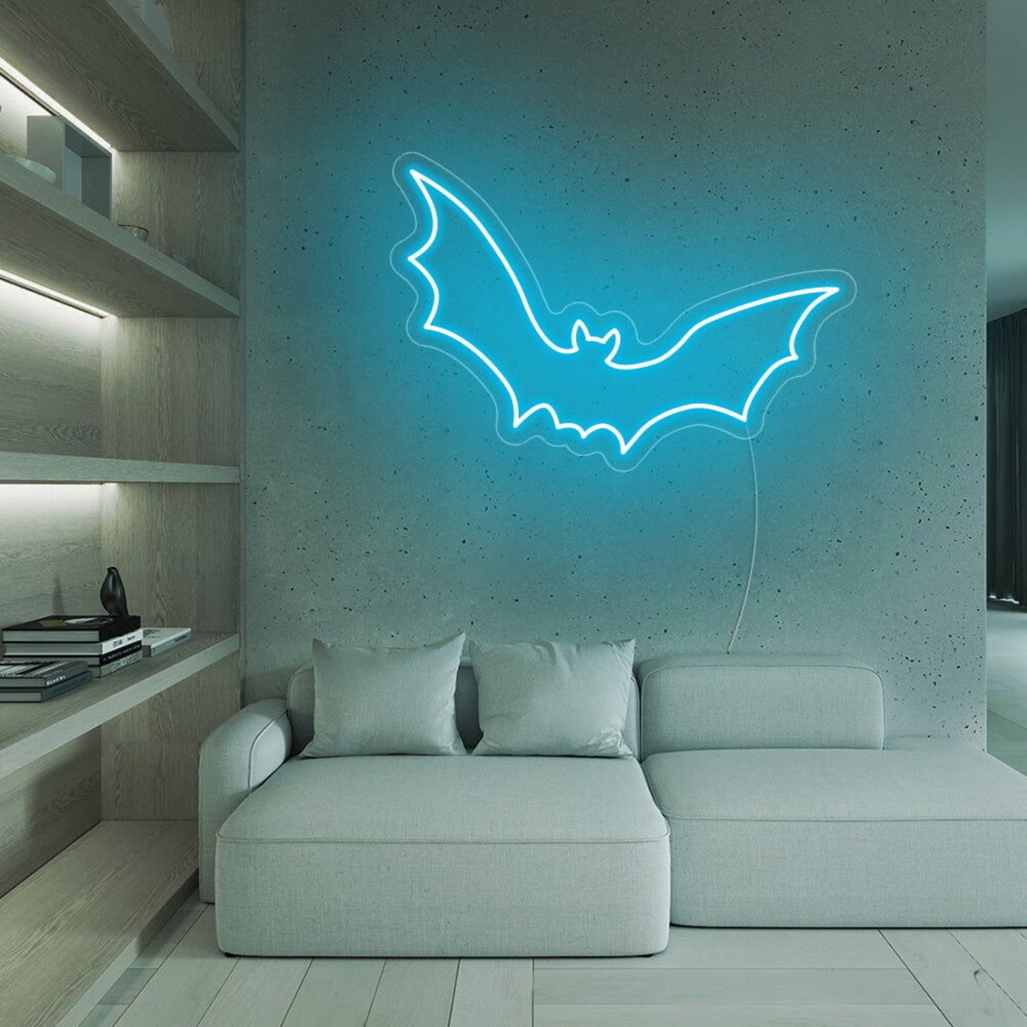 Bat Flying Happy Halloween Neon Sign | Shineneon