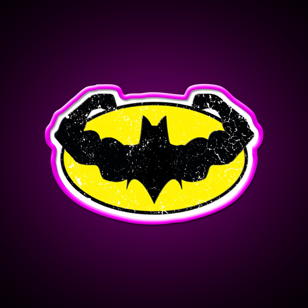 Bat Gains Gym Fitness Led Neon Sign Rgb Color - Shineneon