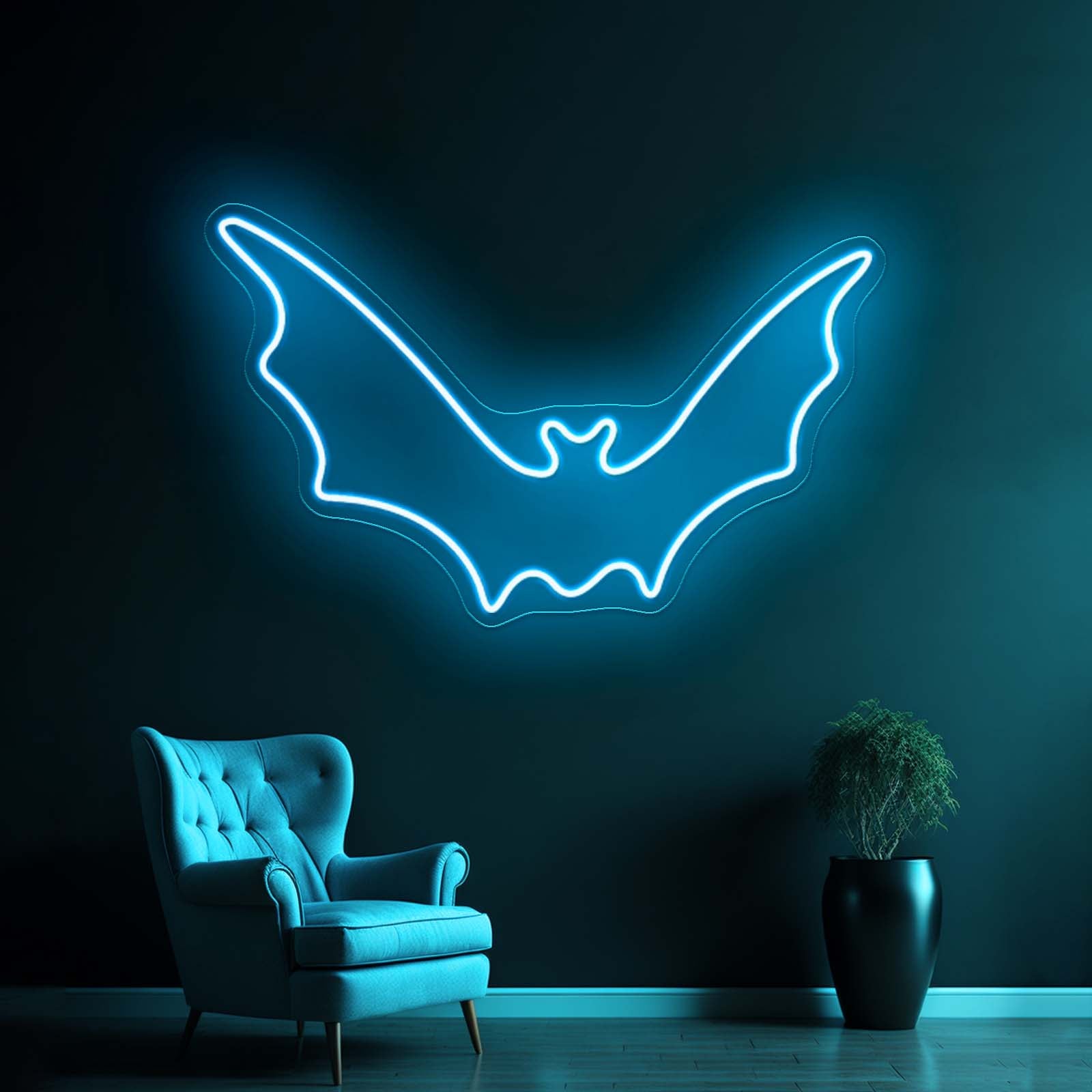 Bat Silhouette Neon Sign Halloween Led Neon Sign