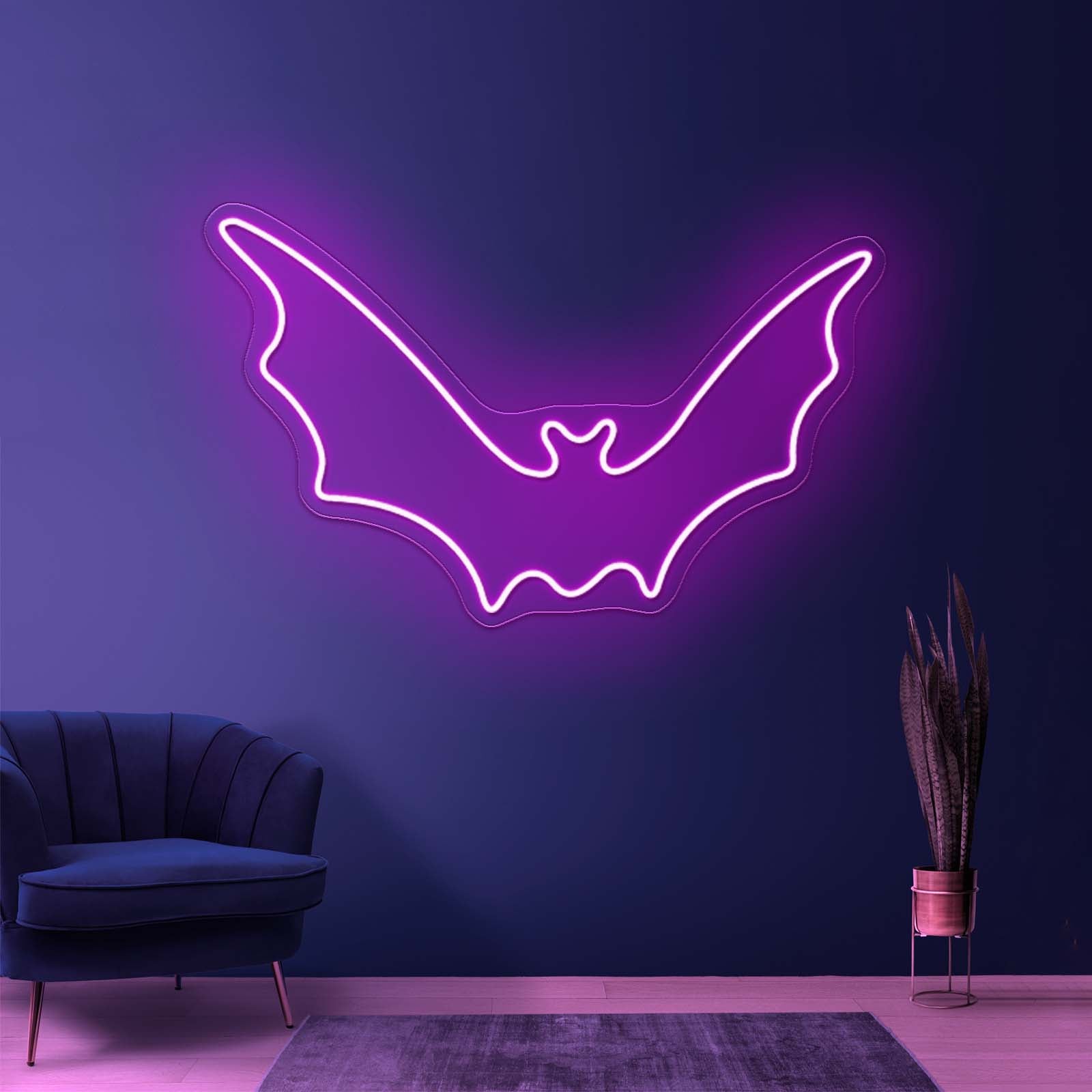 Bat Silhouette Neon Sign Halloween Led Neon Sign