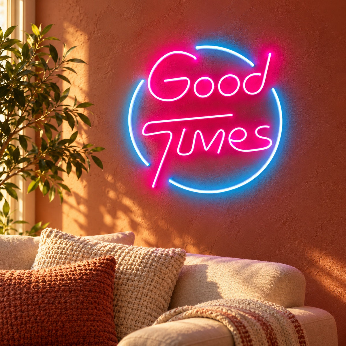 Good Times LED Neon Sign - lifestyle view