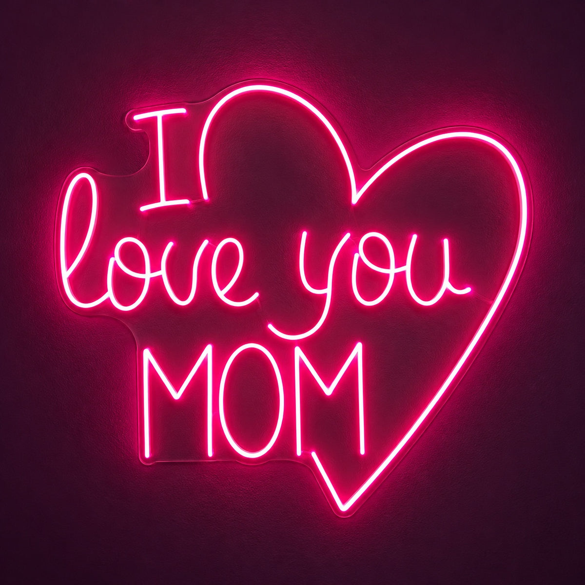 I Love You Mom LED Neon Sign - product hero