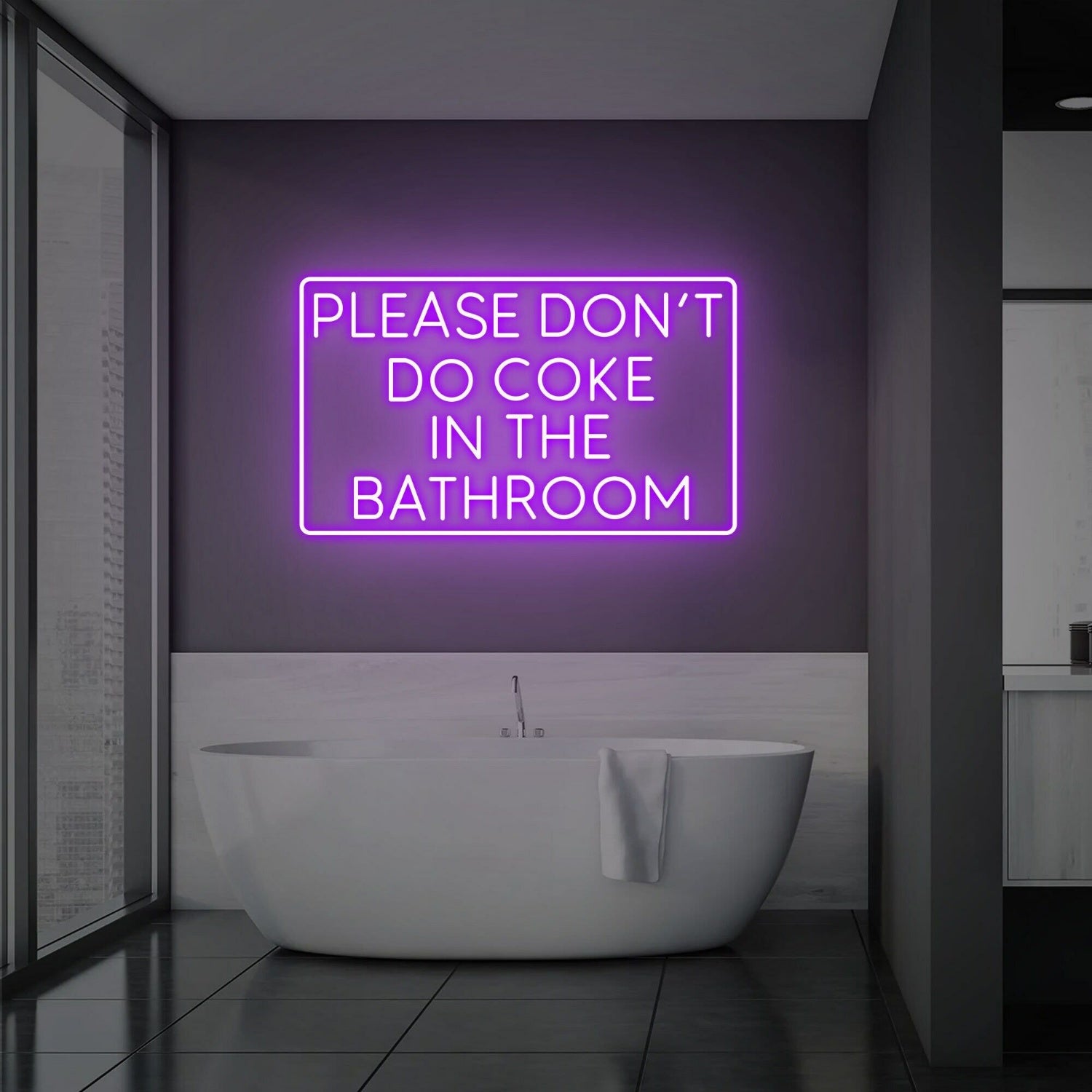 Bathroom And Bar Please Dont Do Coke In The Bathroom Neon Sign | Shineneon