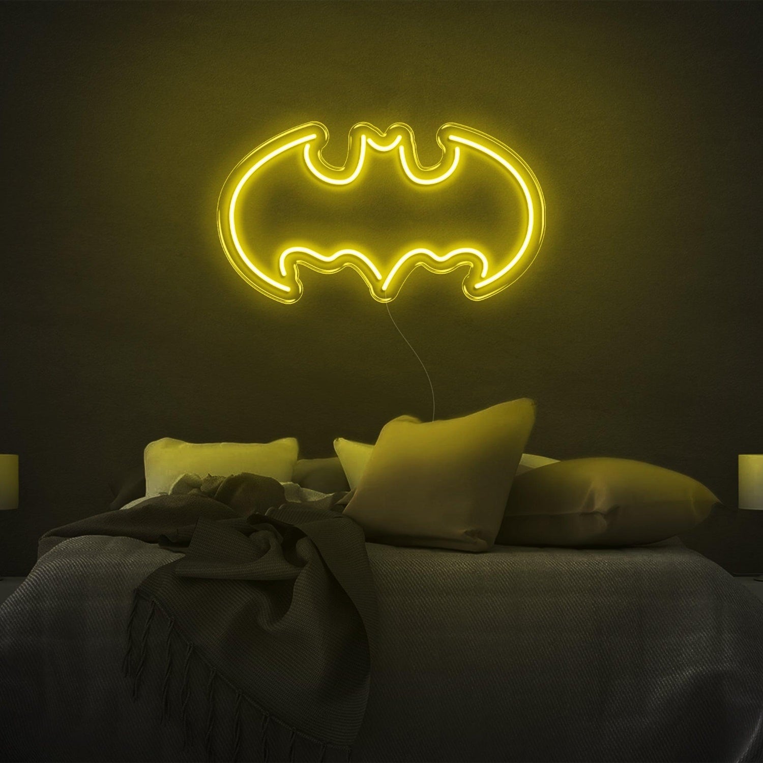 Batman V2 Purple Led Neon Sign For Superhero Bedroom Decor | Shineneon
