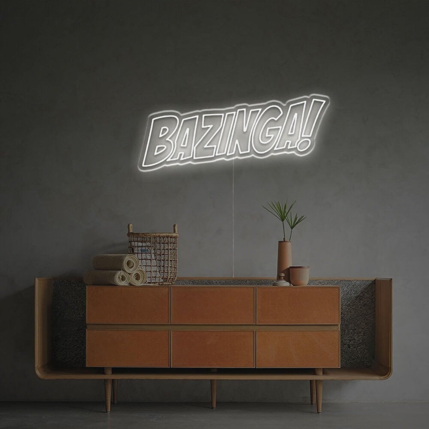 Bazinga Led Neon Sign For Office Bar And Home Decor Elegance | Shineneon