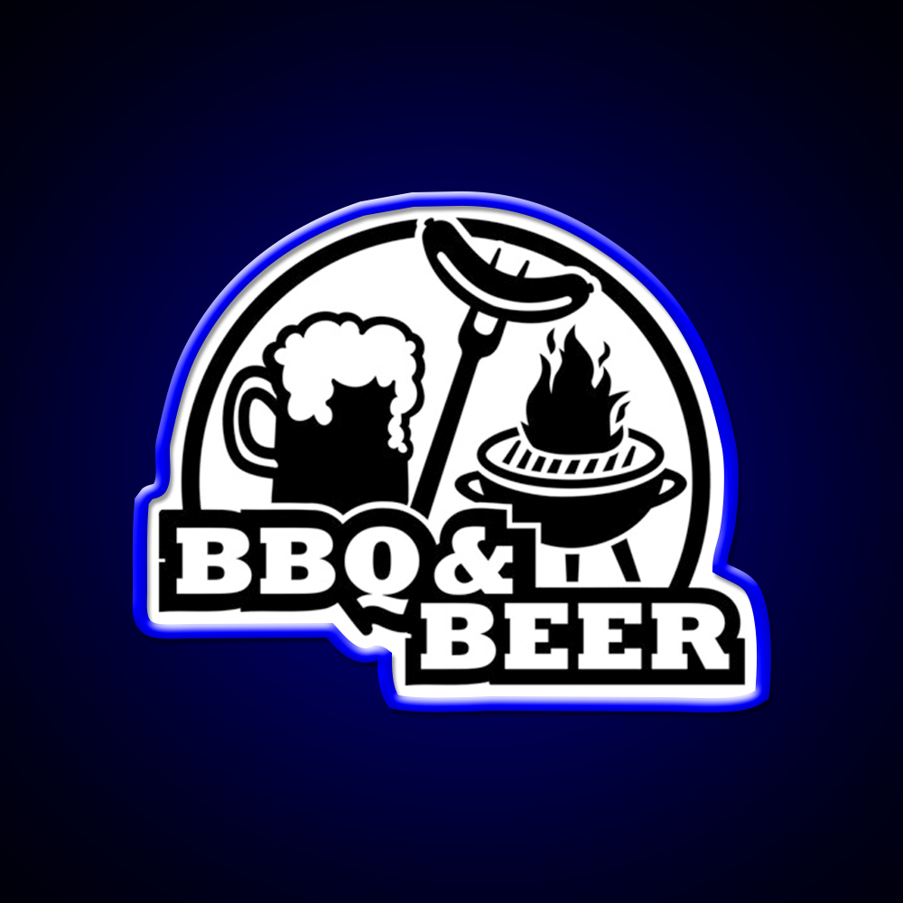 Bbq Barbecue Beer Bar Decor Led Neon Sign Rgb Color - LED neon sign view 5
