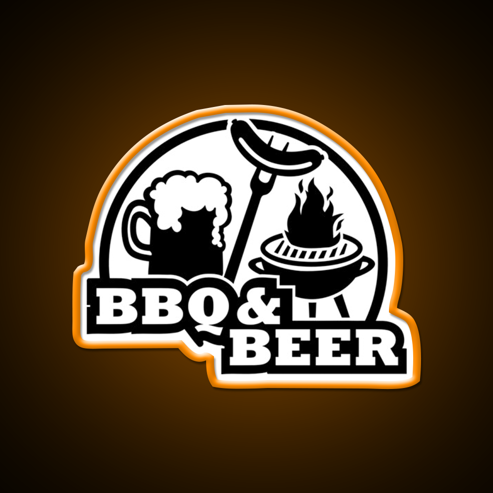 Bbq Barbecue Beer Bar Decor Led Neon Sign Rgb Color - LED neon sign view 6