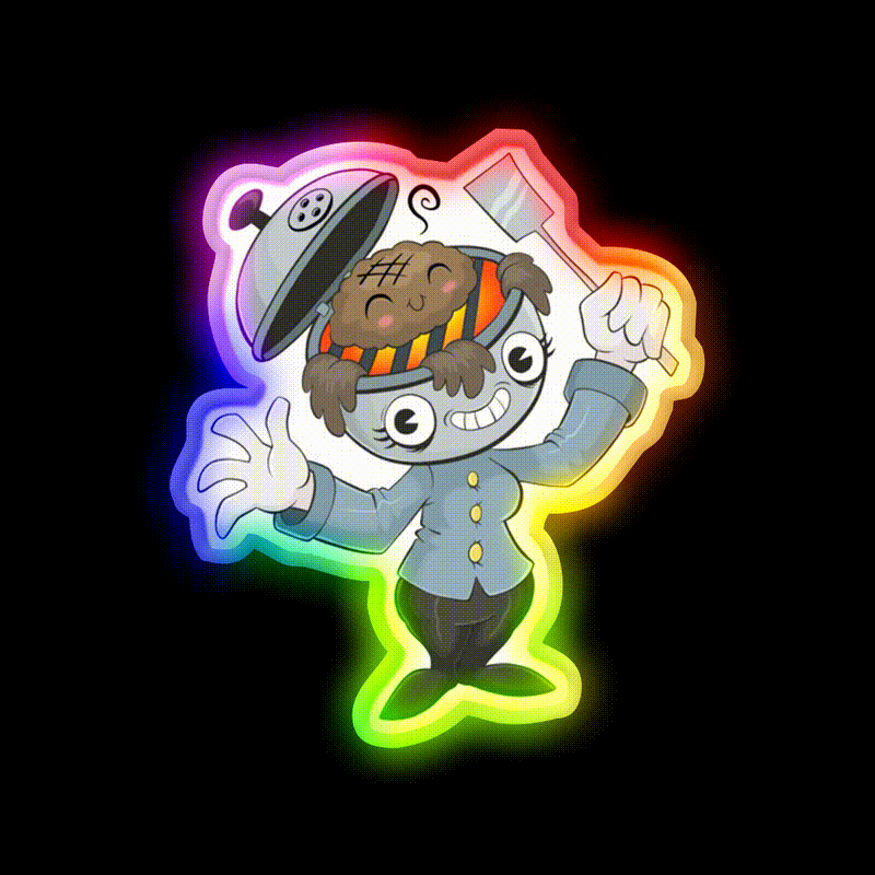 Bbq Girll Fast Food Led Neon Sign For Burger Place Rgb Color