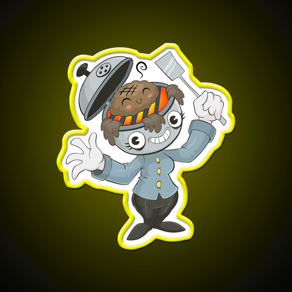 Bbq Girll Fast Food Led Neon Sign For Burger Place Rgb Color