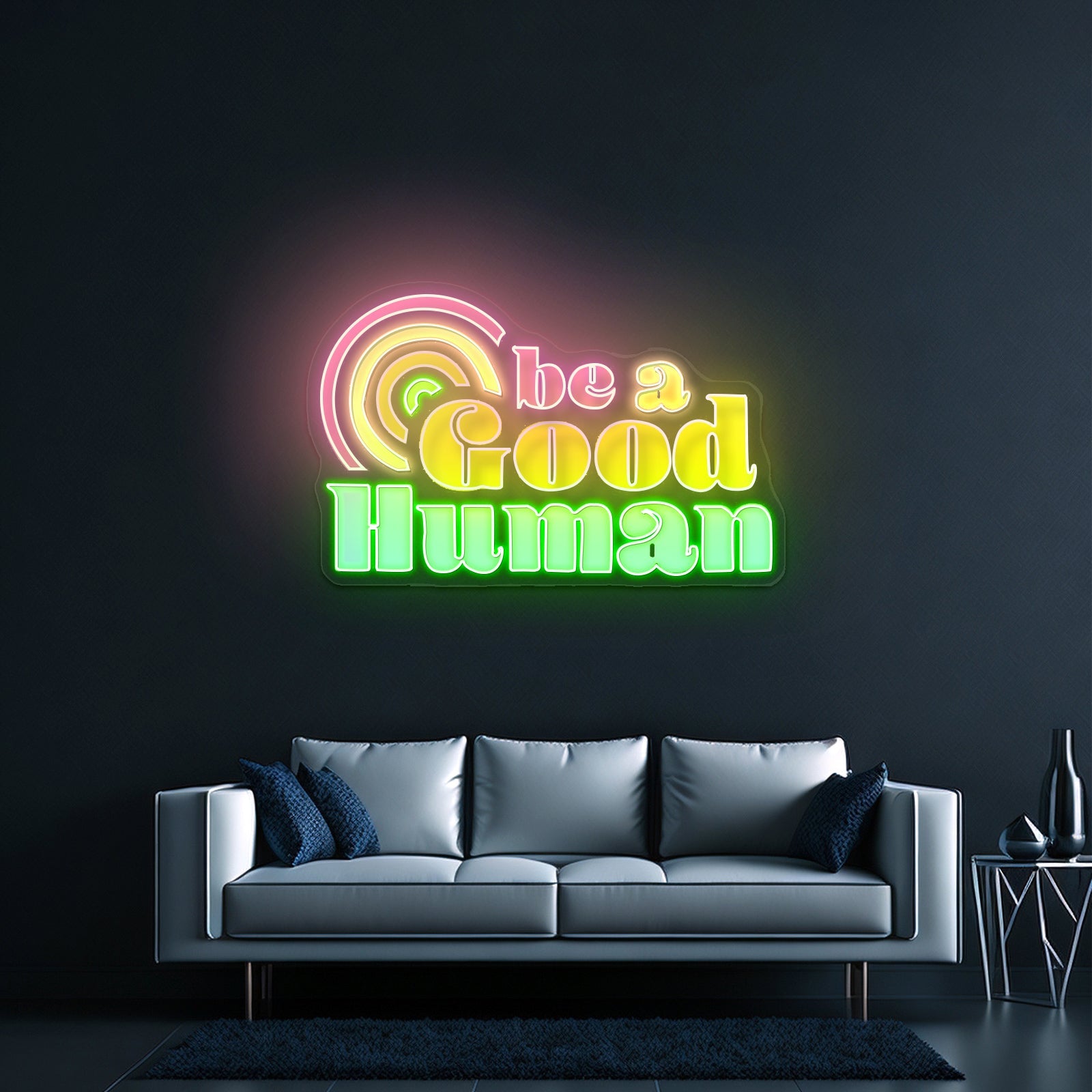 Be A Good Human Positivity Neon Signs For Neon Sign For Wall Art - Shineneon