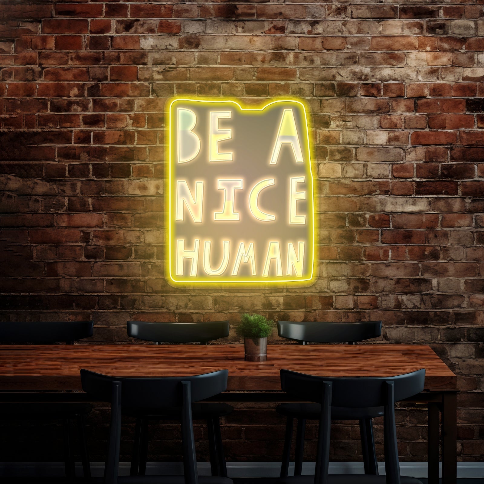 Be A Nice Human Led Neon Sign - Shineneon