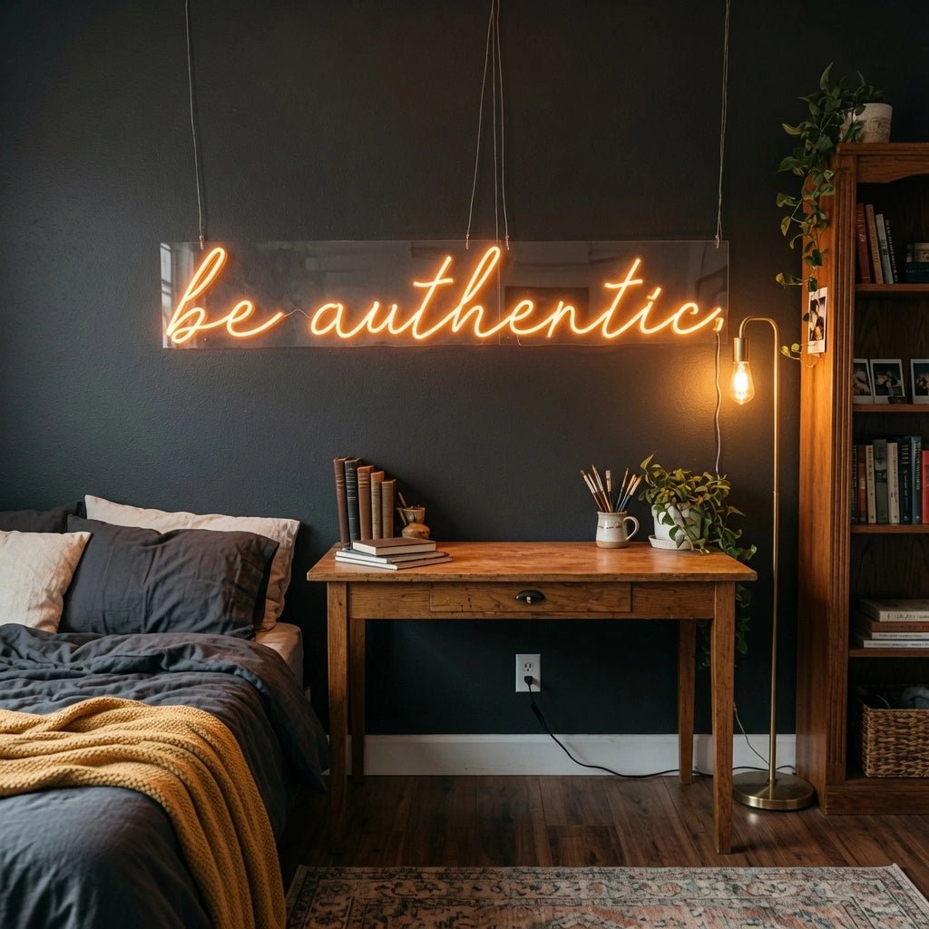Be Authentic Hangs LED Neon Sign - Shineneon