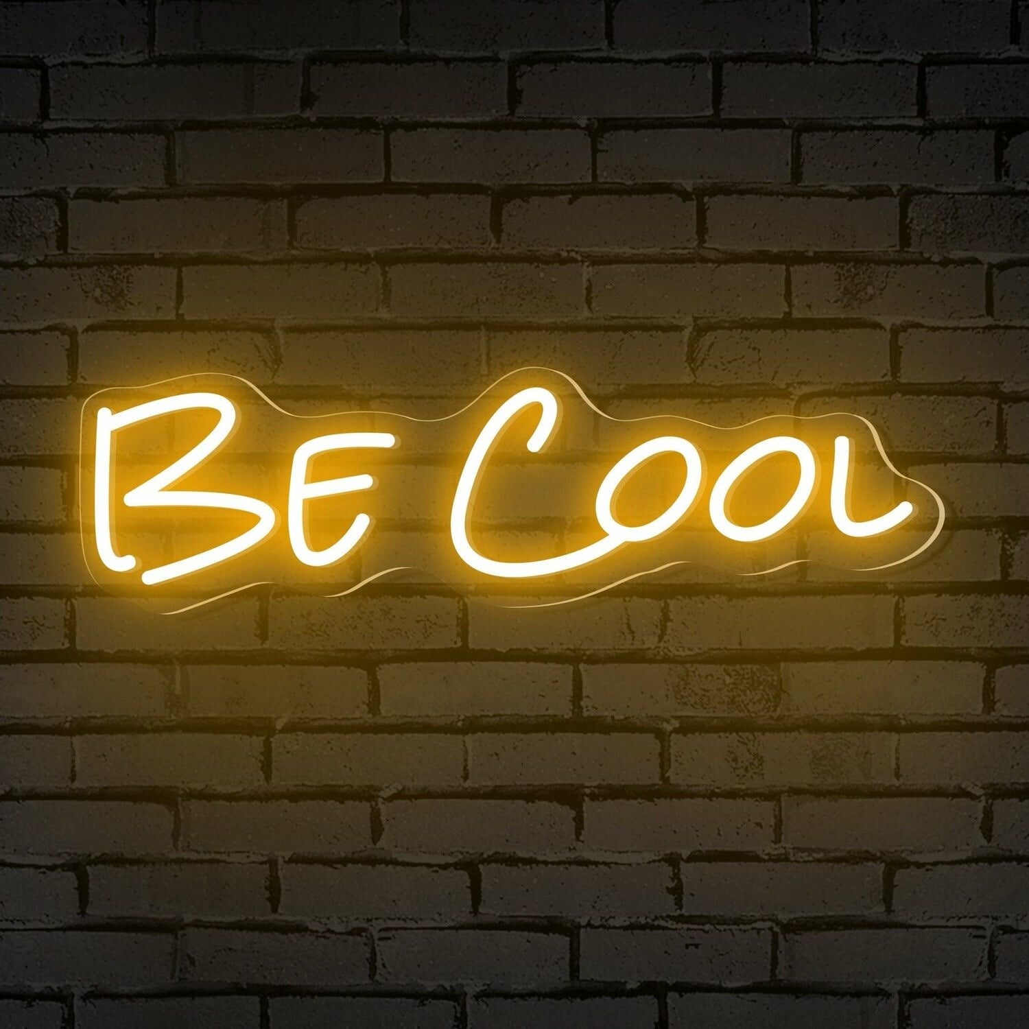 Be Cool Words Led Neon Sign Ambiance And Bar Vibes - Shineneon
