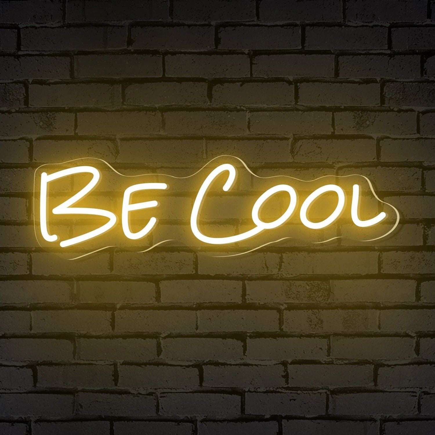 Be Cool Words Led Neon Sign Ambiance And Bar Vibes - Shineneon