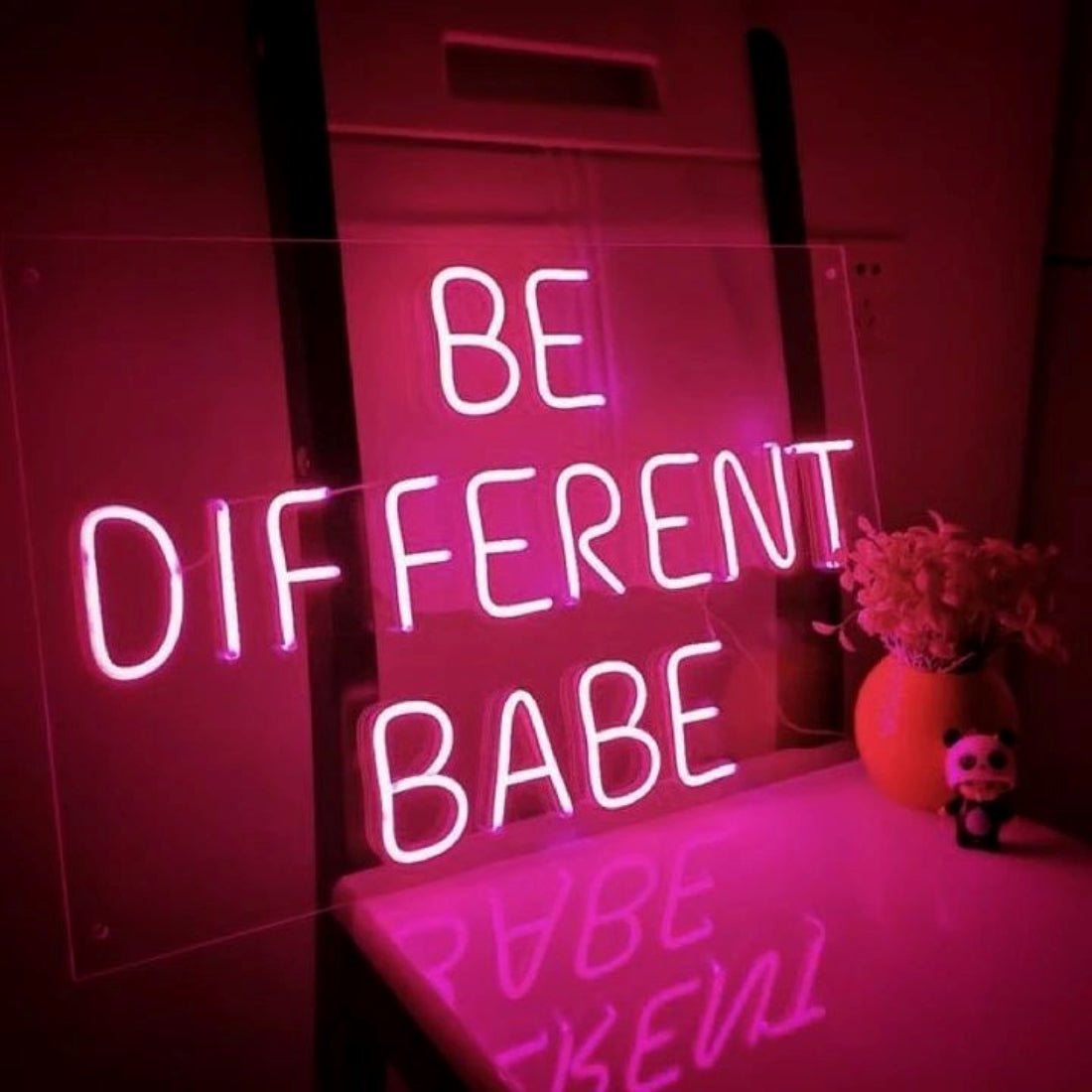 Be Different Babe Neon Signs Led Neon Signs For Room Bars - Shineneon