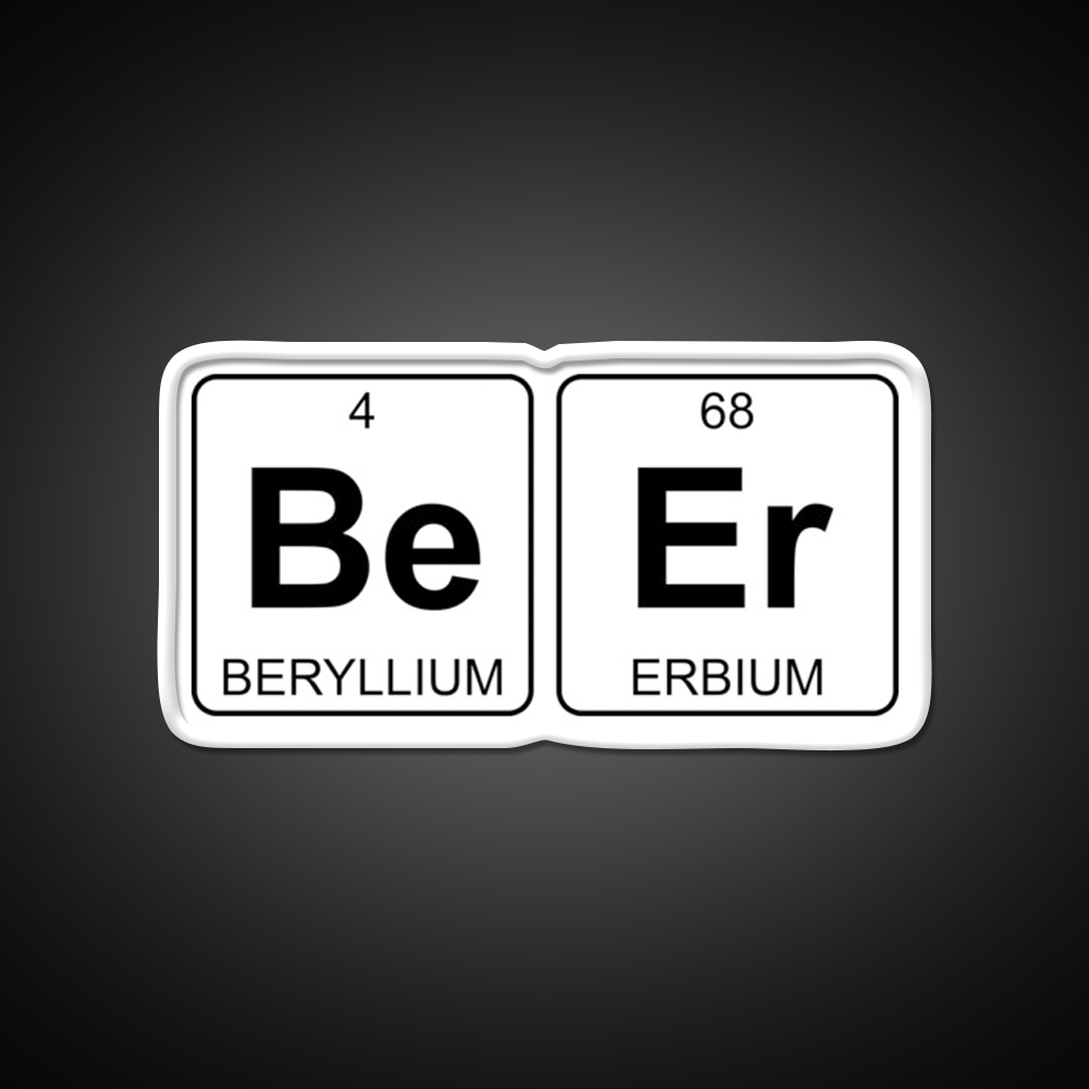 Be Er Beer Periodic Table Chemistry Beer Bar Decor Led Neon Sign Rgb Color - LED neon sign view 11
