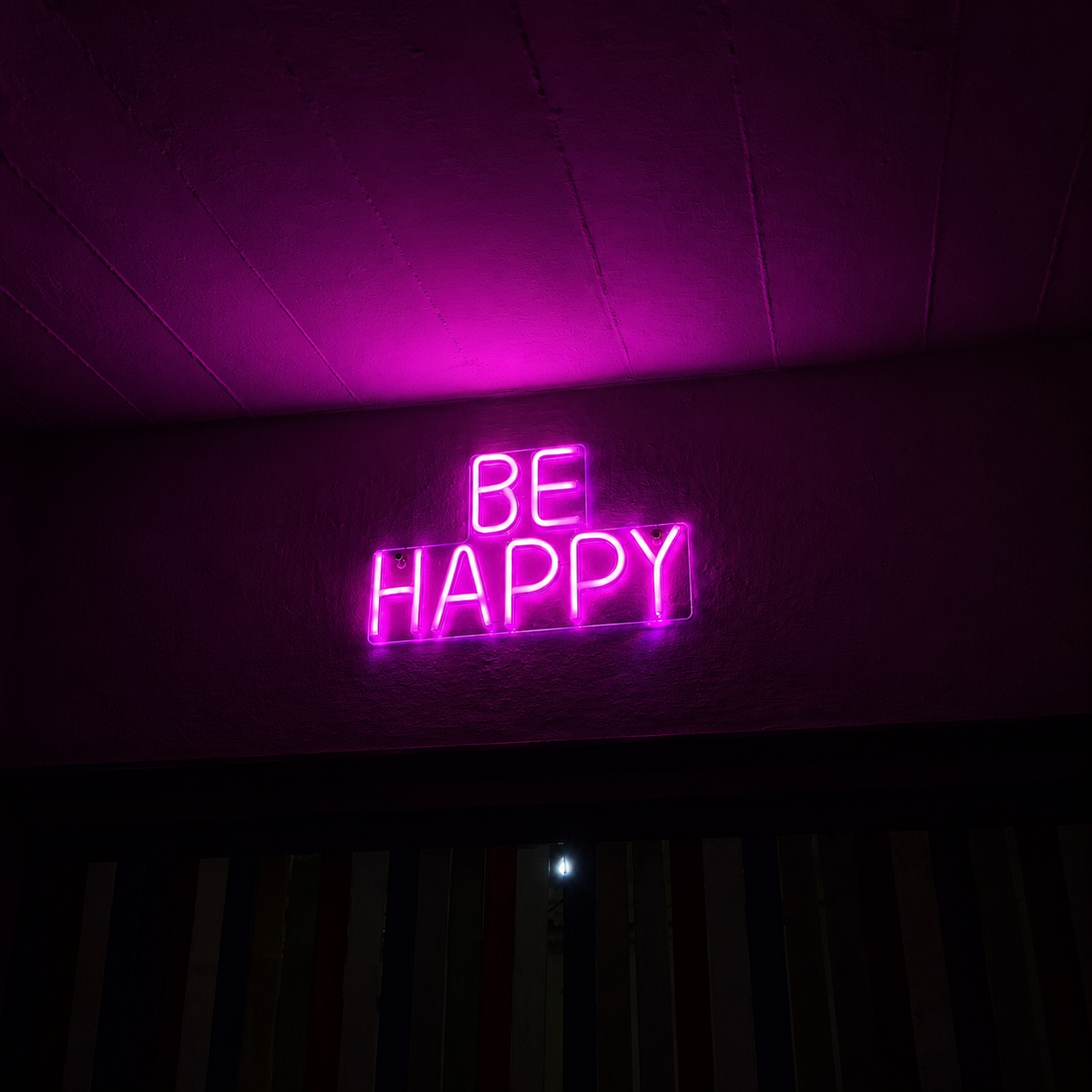 Be Happy Bedroom LED Neon Sign - 01 Original Product Image