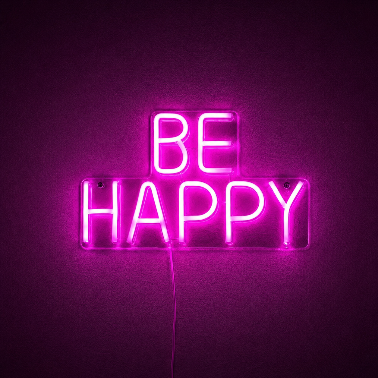 Be Happy Bedroom LED Neon Sign - 02 High-Converting Product Image