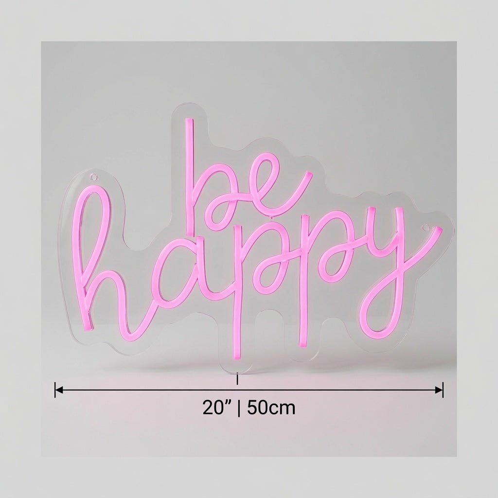 Be Happy LED Neon Sign Wall Neon Sign - Shineneon