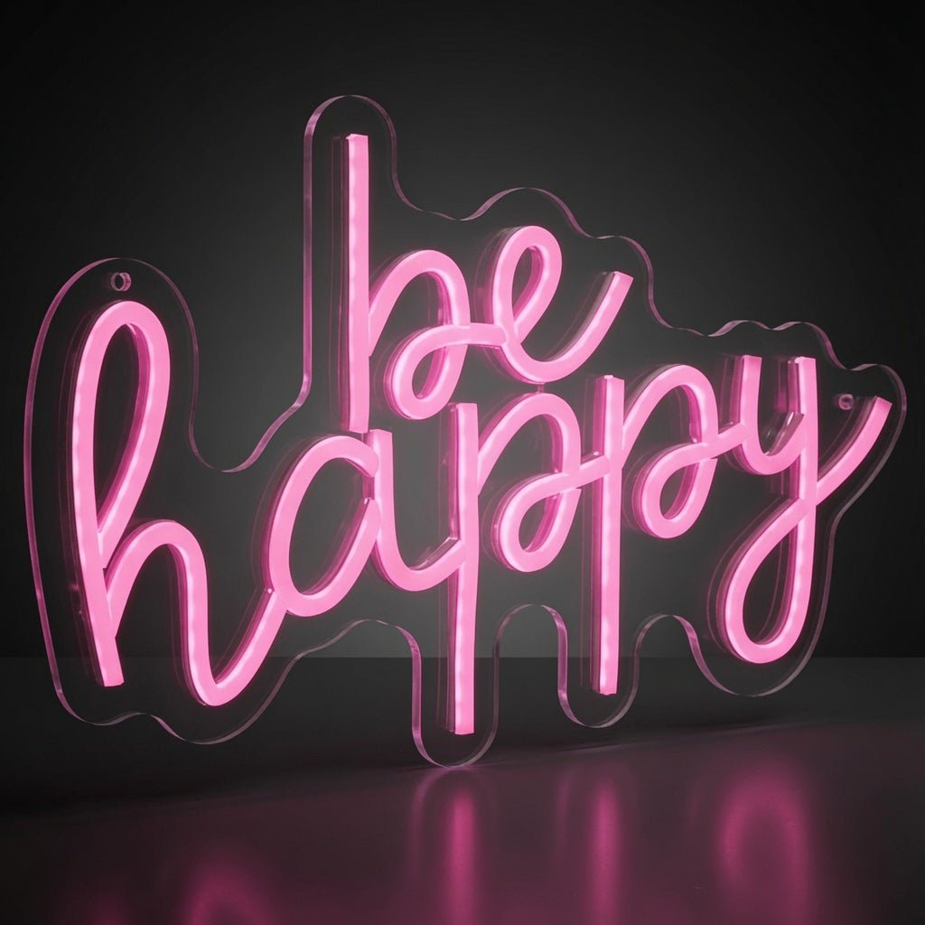 Be Happy LED Neon Sign Wall Neon Sign - Shineneon
