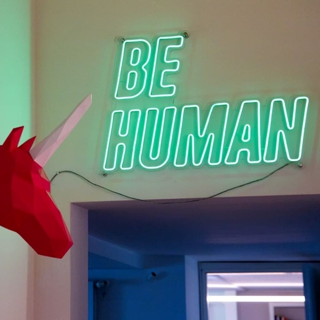 Be Human Led Sign Business Neon Sign - Shineneon