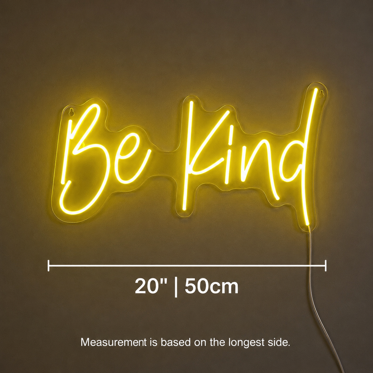 Be Kind LED Neon Sign Bedroom Decor Wall Neon Sign - 04 Size Image