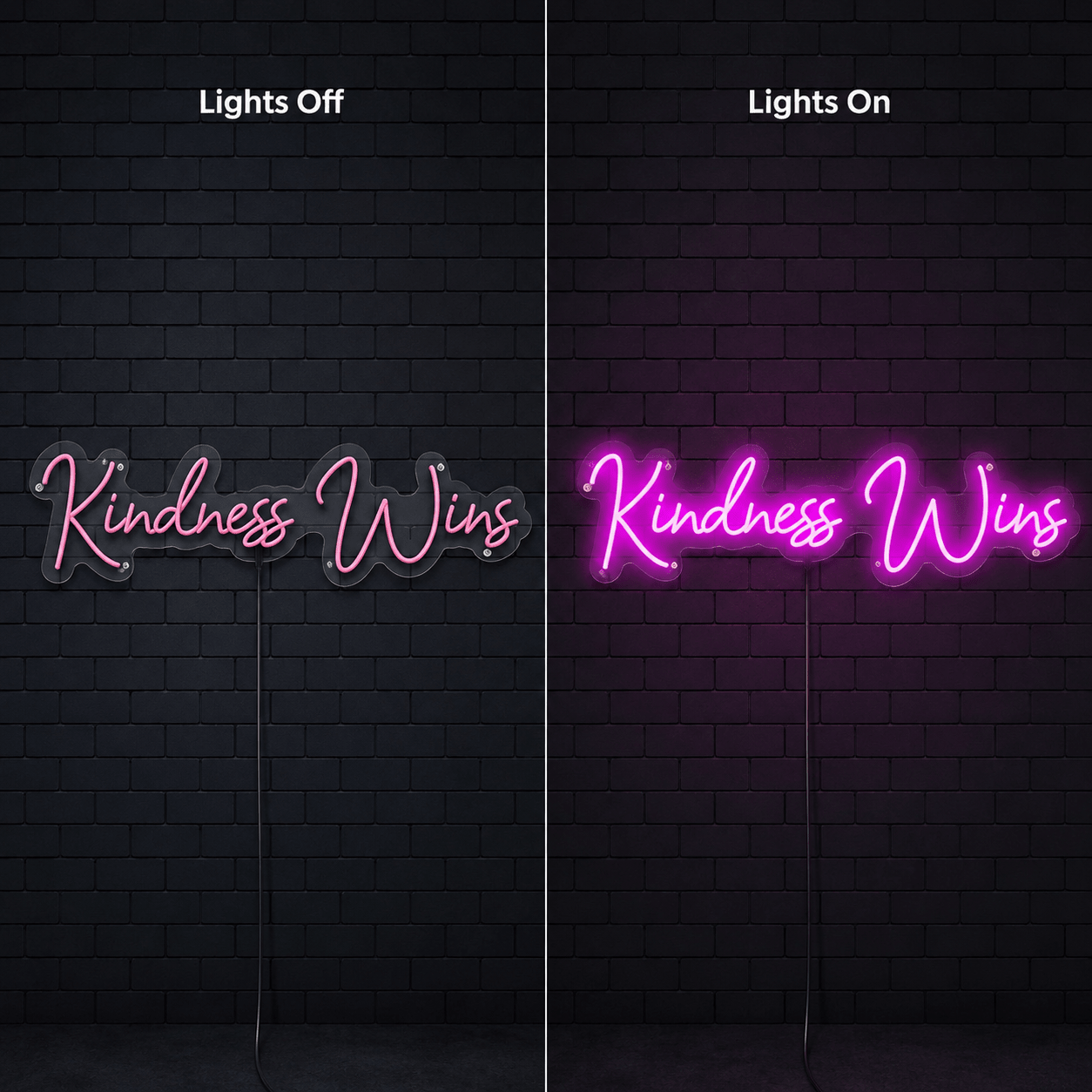 Be Kind Living Room Wall Light LED Neon Sign - Shineneon