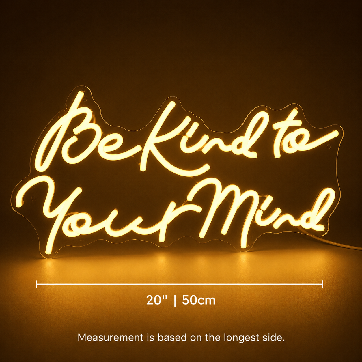 Be Kind To Your Mind LED Neon Sign Wall Neon Sign - 04 Size Image