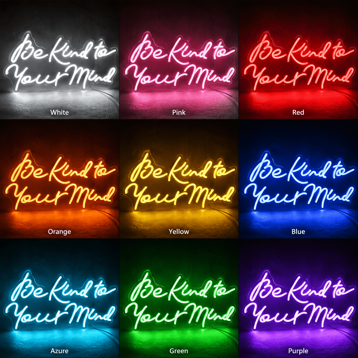 Be Kind To Your Mind LED Neon Sign Wall Neon Sign - Shineneon