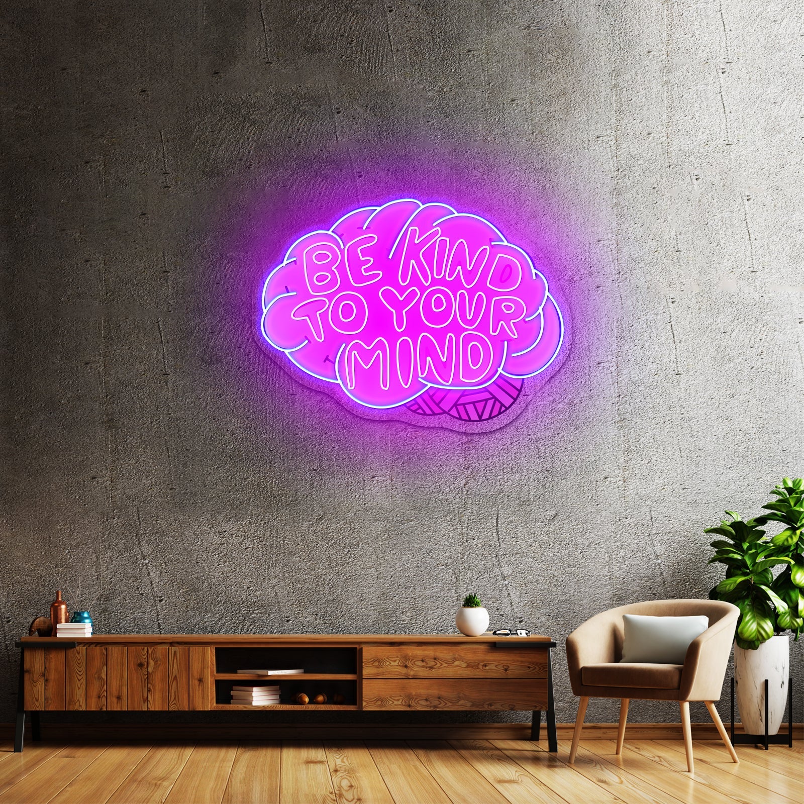 Be Kind To Your Mind Mental Health Neon Signs For Led Neon Signs - Shineneon