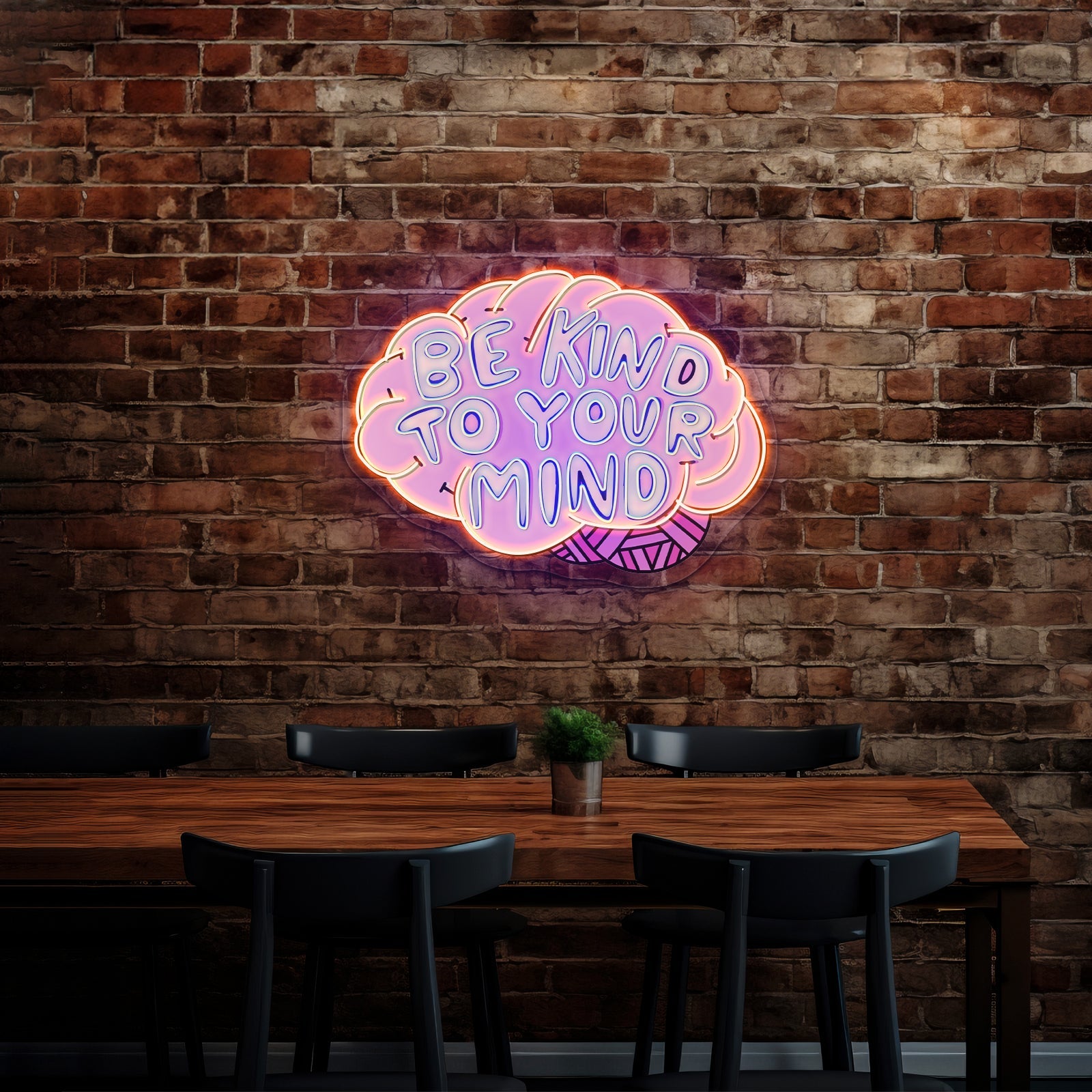 Be Kind To Your Mind Mental Health Neon Signs For Led Neon Signs - Shineneon