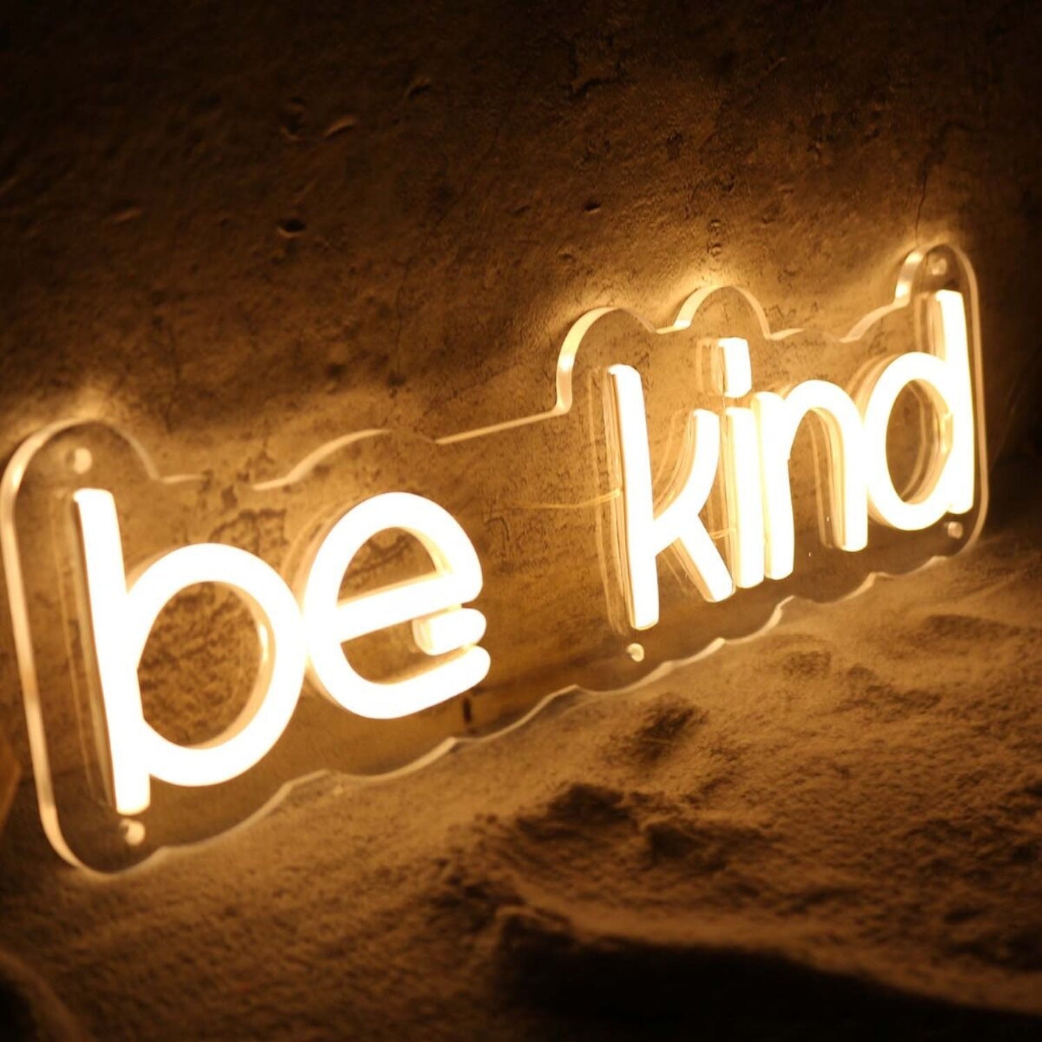 Be Kind Yellow Led Neon Sign - Shineneon