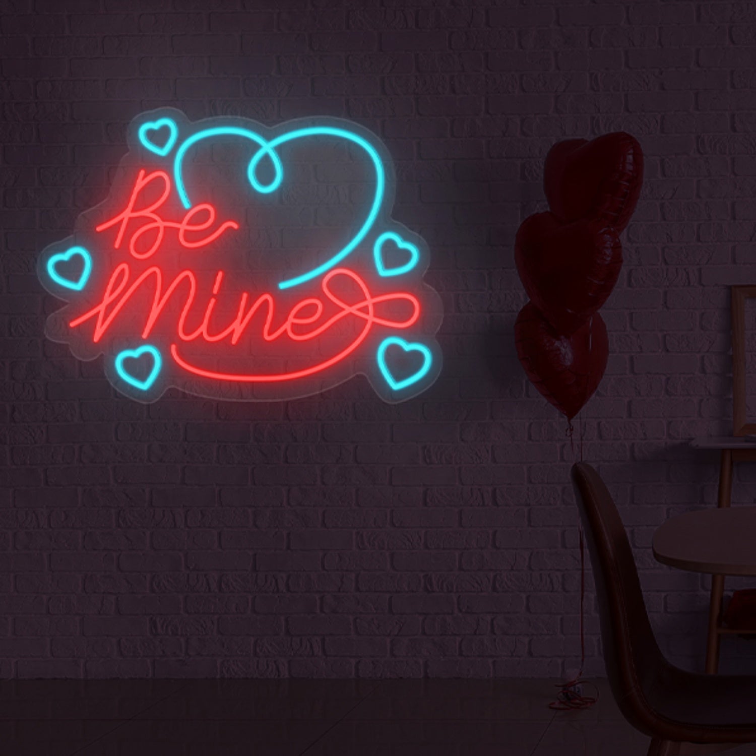 Be Mine Valentines Day Neon Sign Wall Art Decor | Shineneon