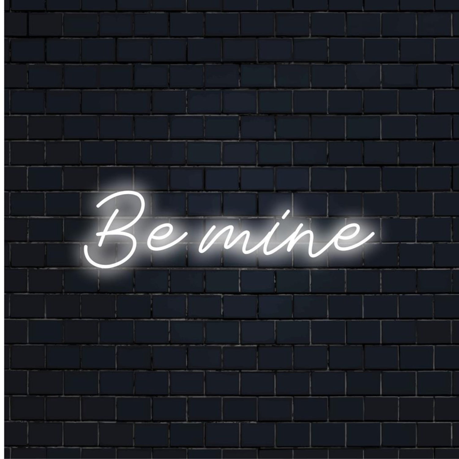 Be Mine White Led Neon Sign For Romantic Indoor Decor | Shineneon