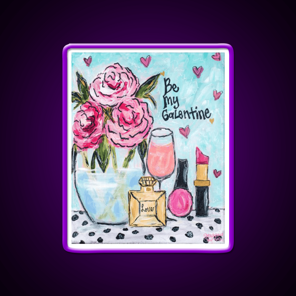 Be My Galentine Nail Salon Led Neon Sign Rgb Color - Shineneon
