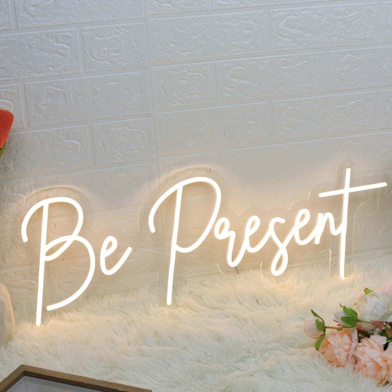 Be Present Yellow Led Neon Sign - Shineneon
